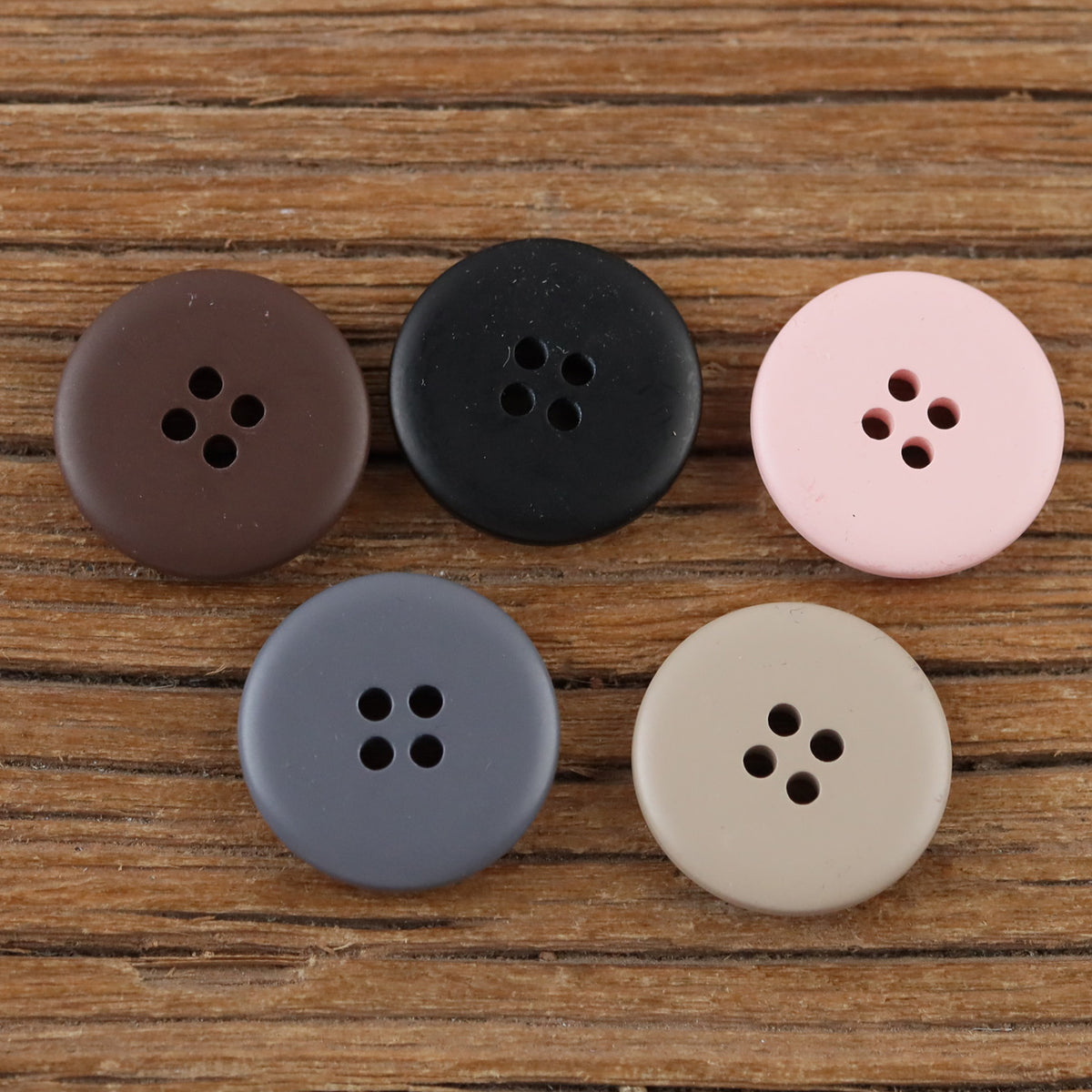 Bunli - DIY 10 Pack Textured Round Button