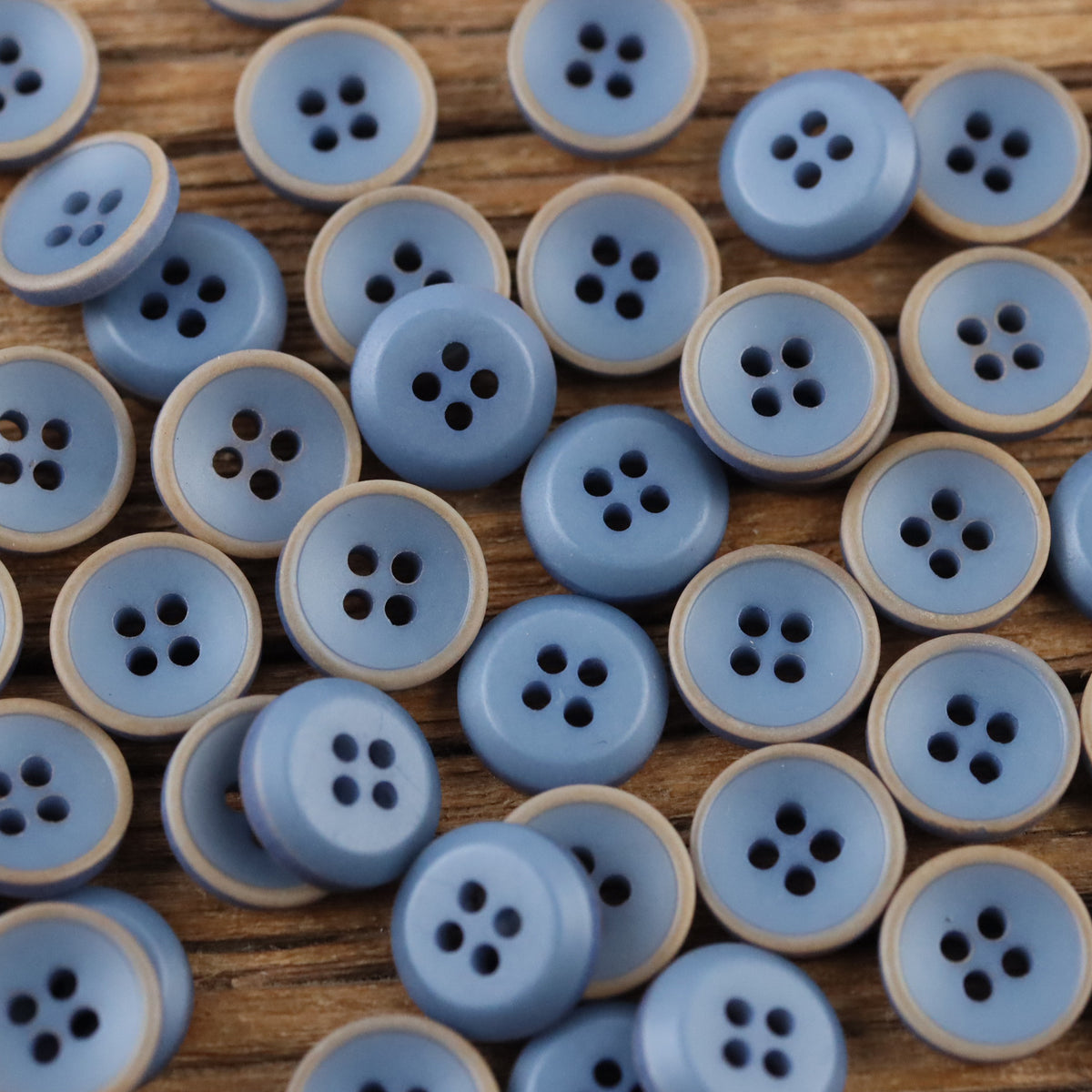 Bunli - DIY 10 Pack Matte Round Four Hole Button