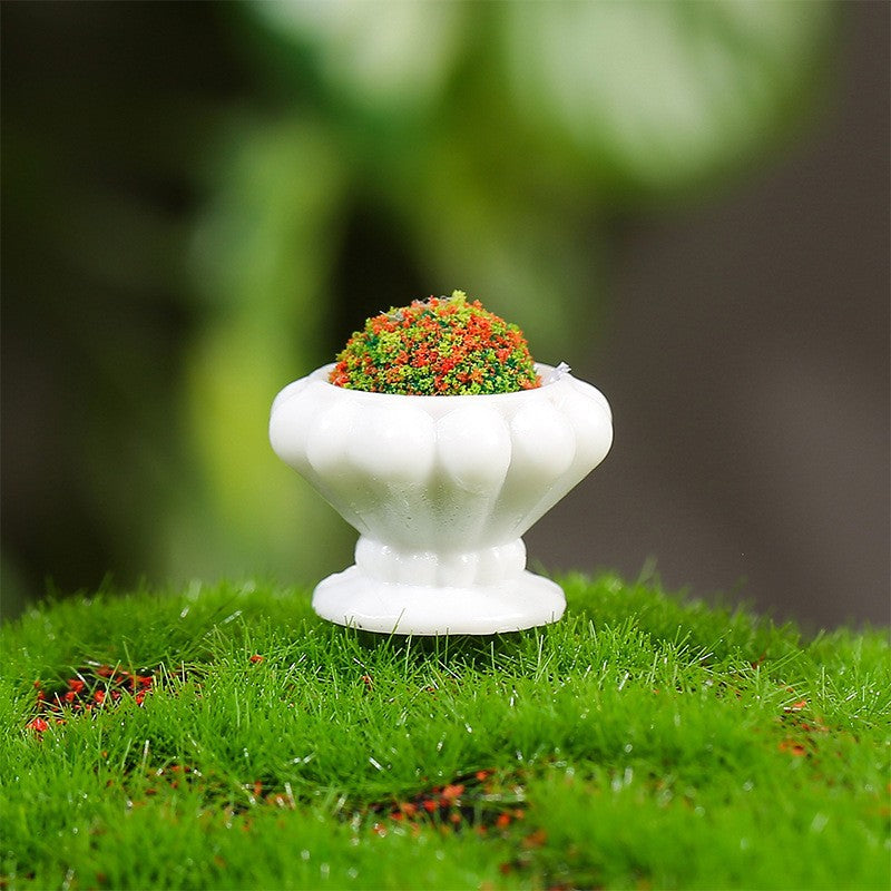 仿真花坛微景观摆件 娃娃屋创意小装饰 桌面卡通小摆件