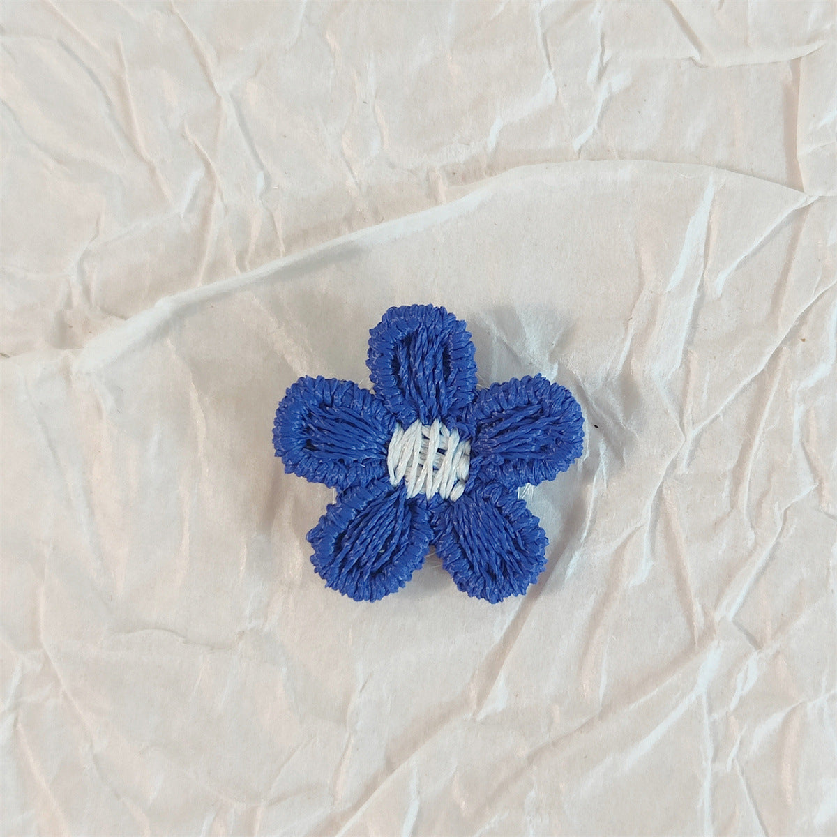 小清新彩色毛线五瓣花小花花朵配件 diy儿童服饰包包鞋袜装饰辅料