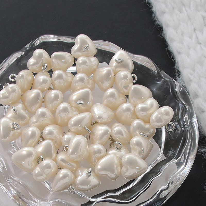Bunli - DIY 10 Pack Four-Color Heart-Shaped Button