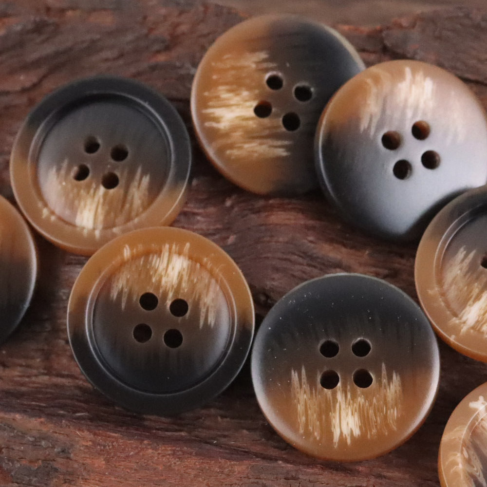Bunli - DIY 10 Pack Contrast-Marked Round Button