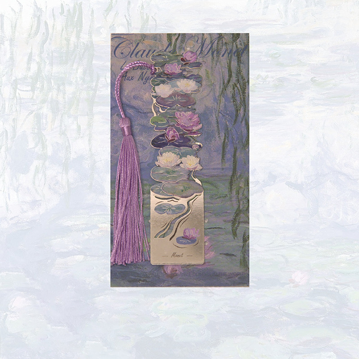 Novellea - Floral-Landscape Multicolor-Tassel Bookmark
