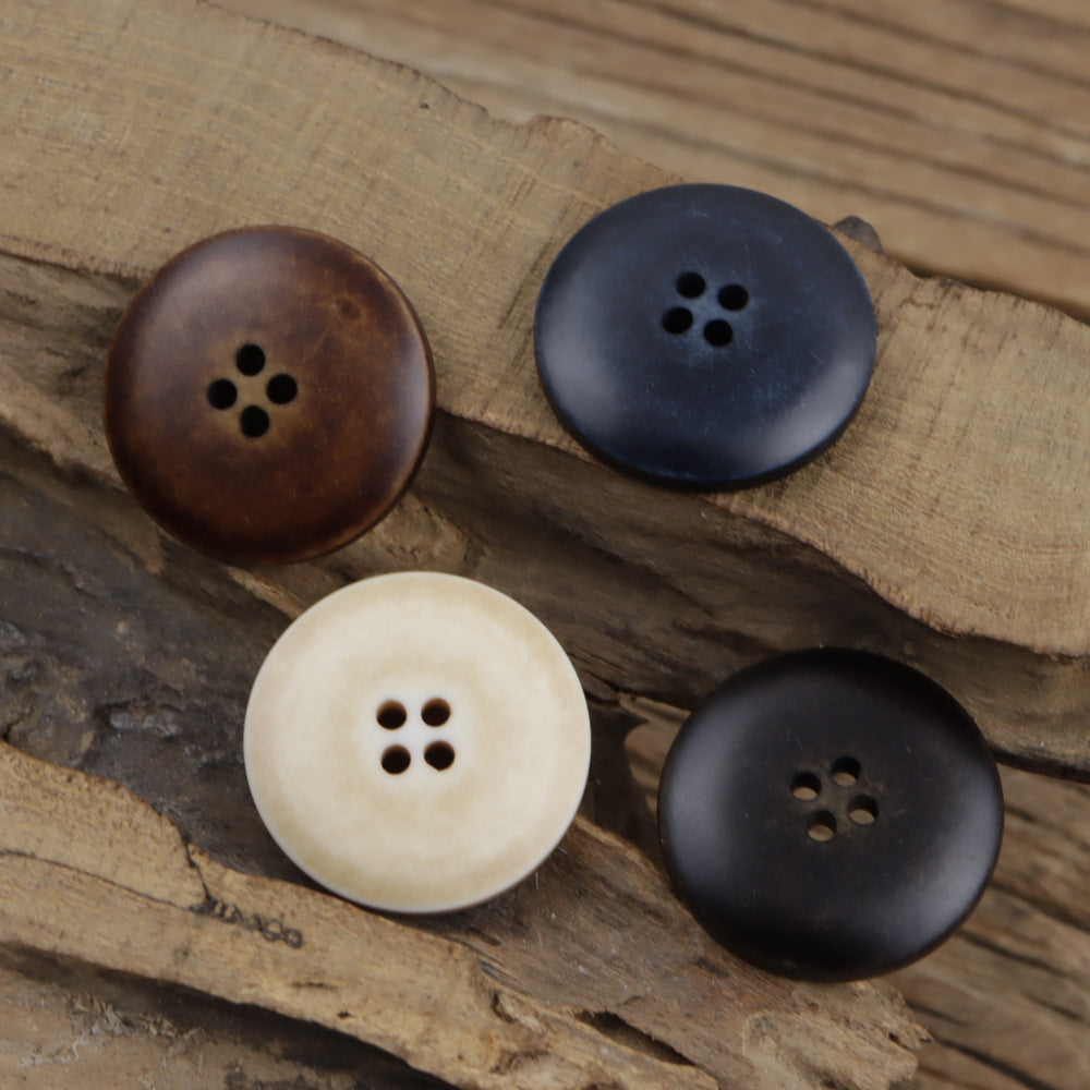 Bunli - DIY 10 Pack Contrast-Rim Round Button