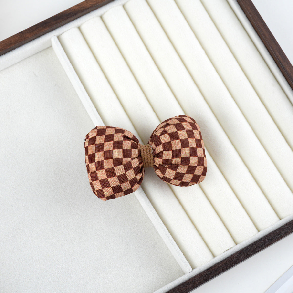 Chivy - Plaid Checker Bow Embellishment Accessory