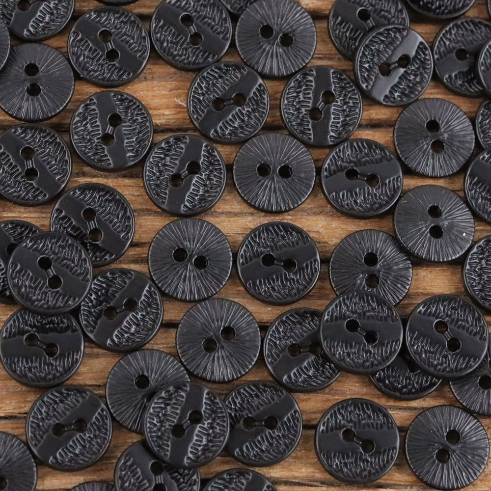 Bunli - DIY 10 Pack Textured Varied-Tone Round Button