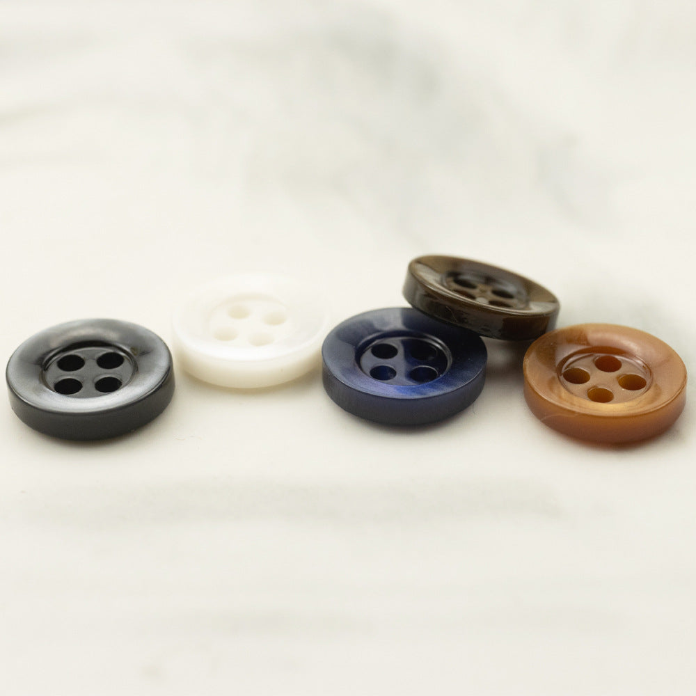 Bunli - DIY 10 Pack Wide Rim Four Hole Button