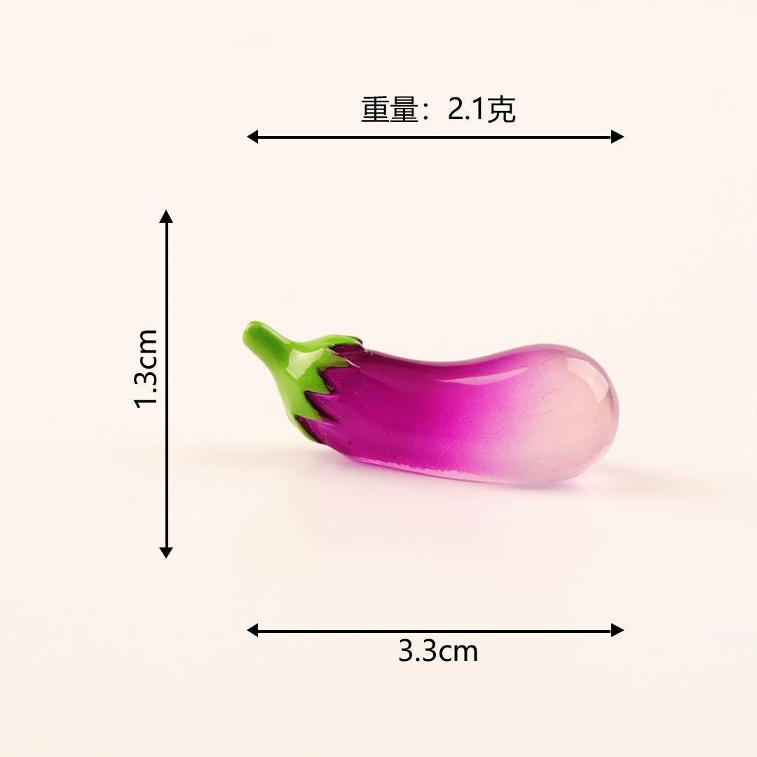 微景观小摆件夜光仿真蔬菜南瓜 创意diy装饰品微缩场景小摆件批发