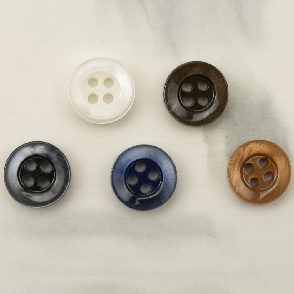 Bunli - DIY 10 Pack Wide Rim Four Hole Button