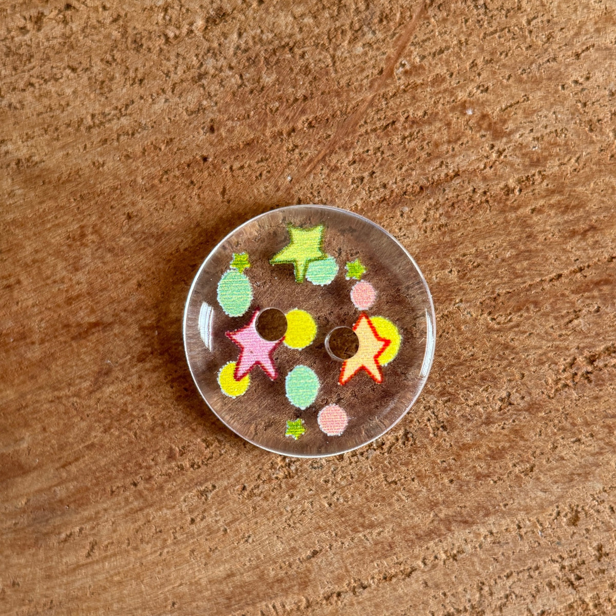 Bunli - DIY 10 Pack Colorful Mixed-Motif Round Button