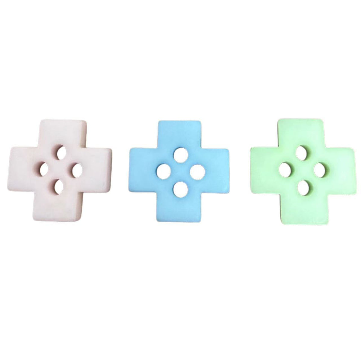 Bunli - DIY 10 Pack Puzzle Shape Four Hole Button