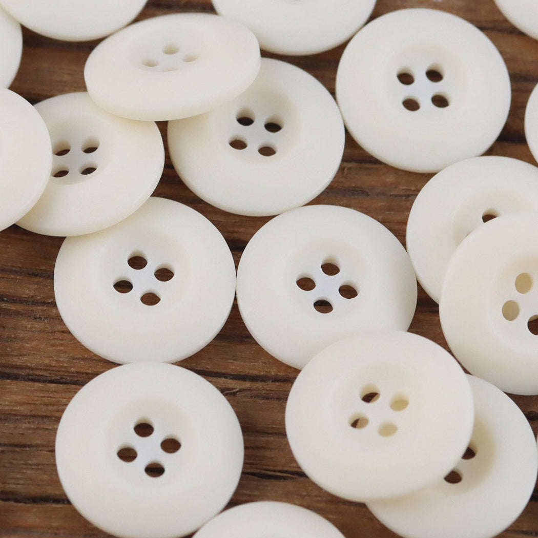 Bunli - DIY 10 Pack Matte Concave Four-Hole Button