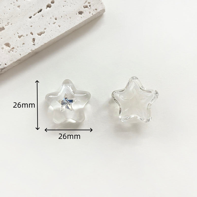 Chivy - Translucent Faceted Star Cabochon Accessory