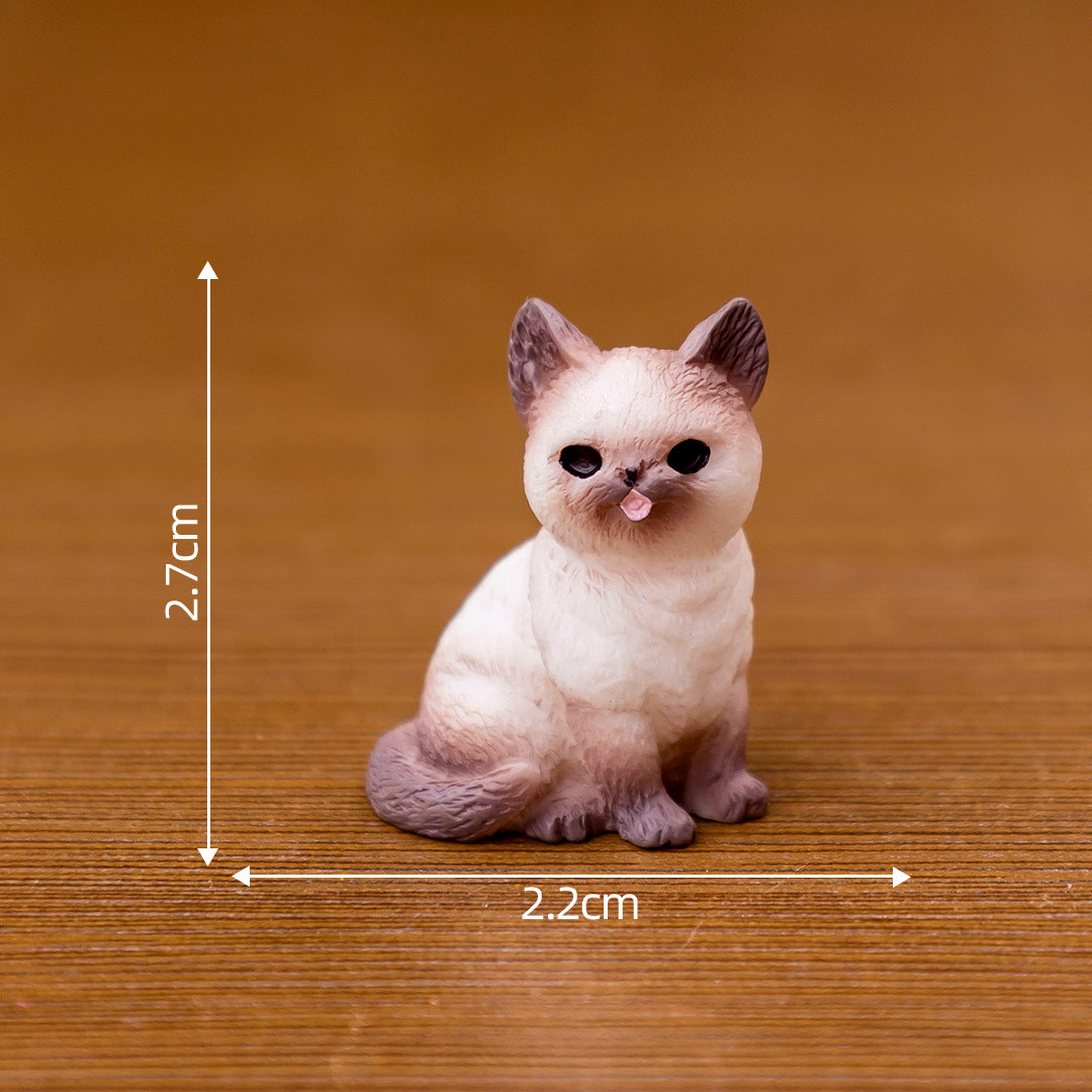 微景观创意可爱小猫猫咪 diy装饰品盲袋配件迷你桌面汽车载小摆件