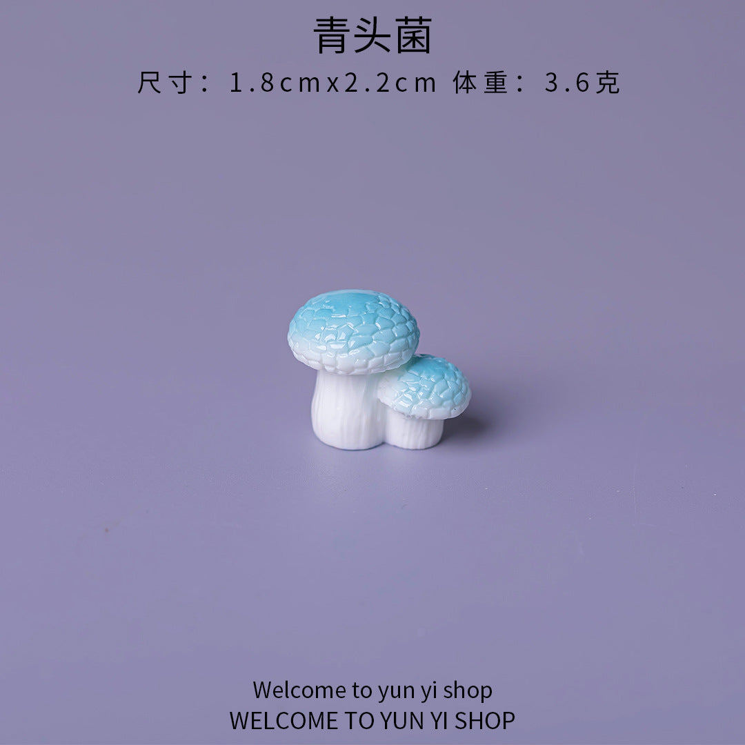 食玩小蘑菇菌香菇 微景观仿真diy装饰品盲袋配件迷你生态瓶小摆件