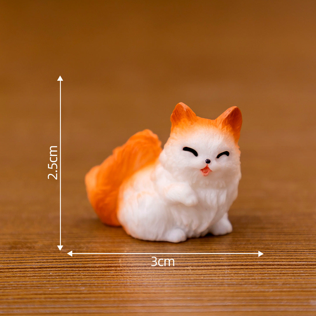 微景观创意可爱小猫猫咪 diy装饰品盲袋配件迷你桌面汽车载小摆件