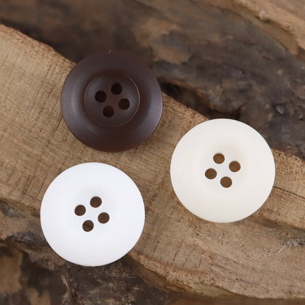 Bunli - DIY 10 Pack Matte Concave Four-Hole Button