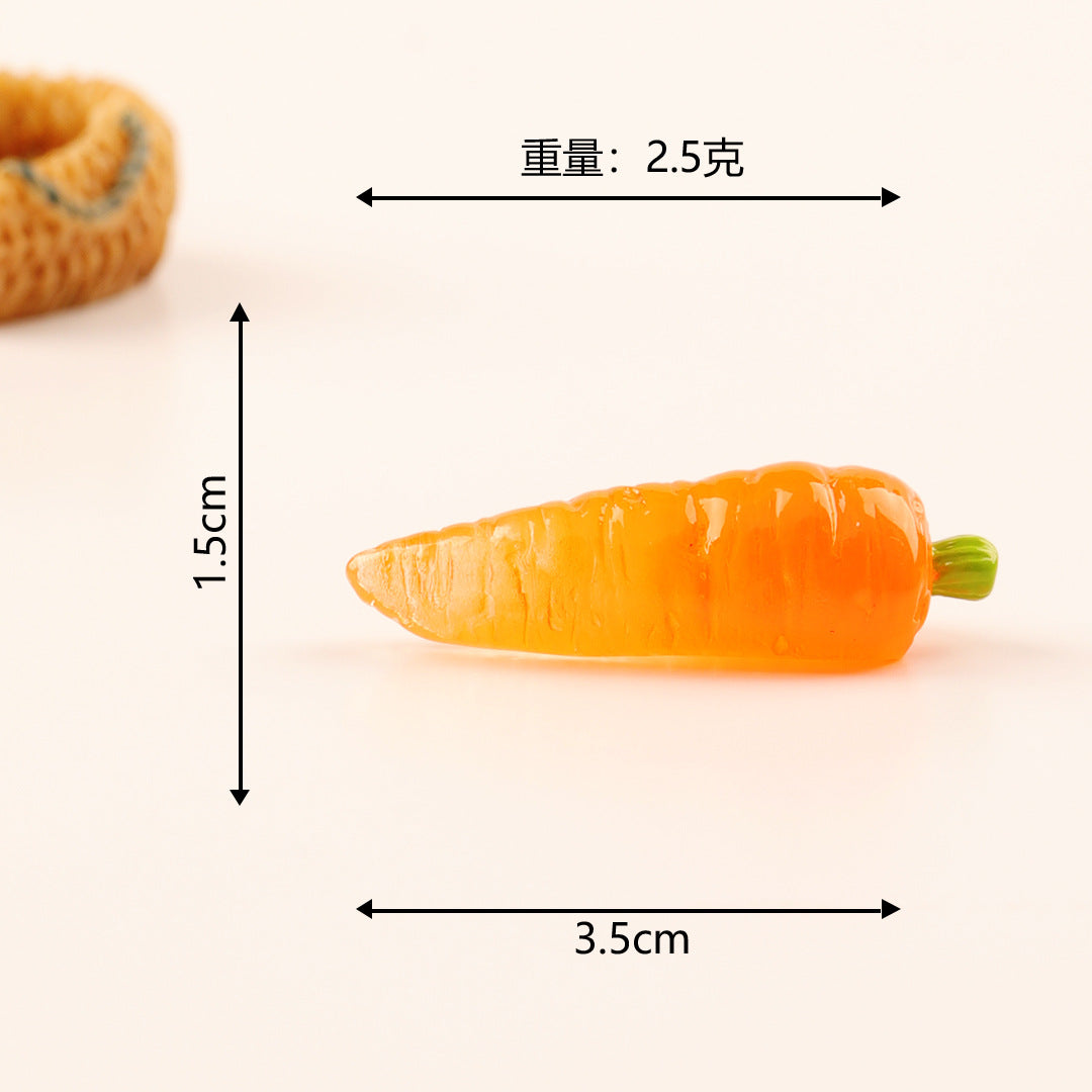 微景观小摆件夜光仿真蔬菜南瓜 创意diy装饰品微缩场景小摆件批发