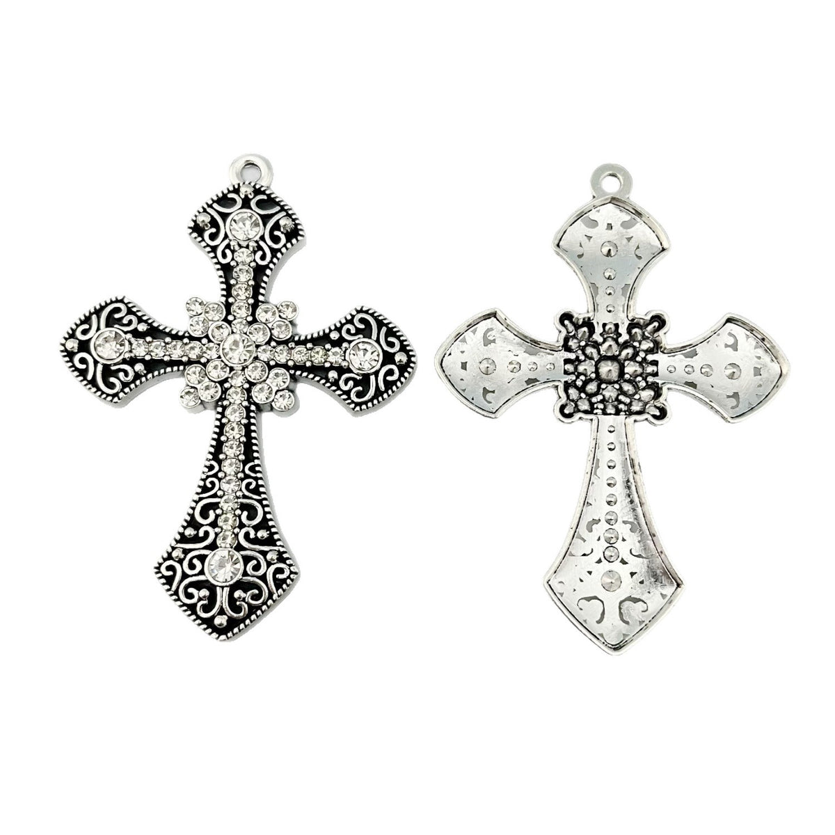 Elvane - Filigree Floral Cross Pendant Only
