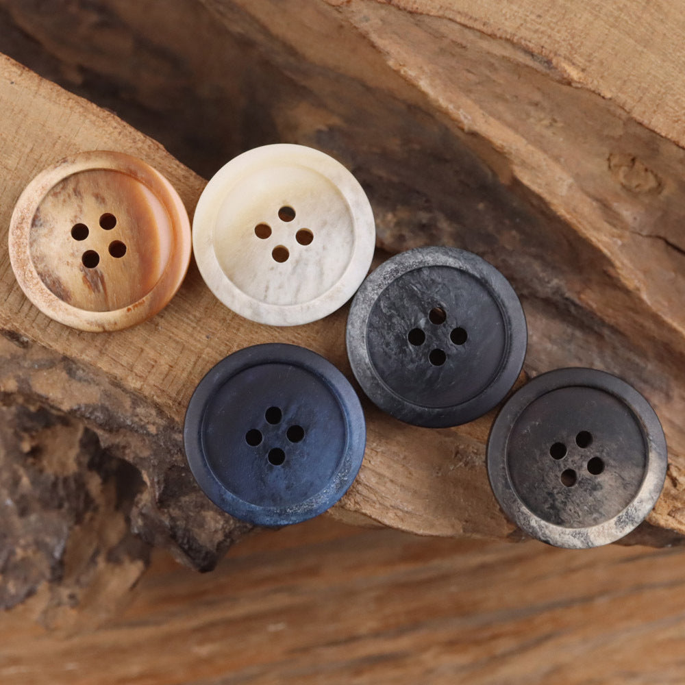 Bunli - DIY 10 Pack Gradient Recessed-Rim Round Button