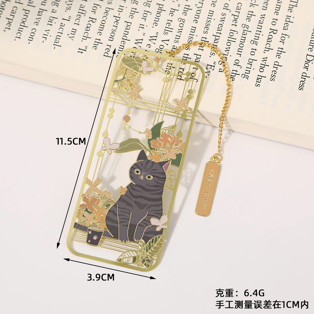 Novellea - Cat-Pose Chain-or-Tassel Bookmark