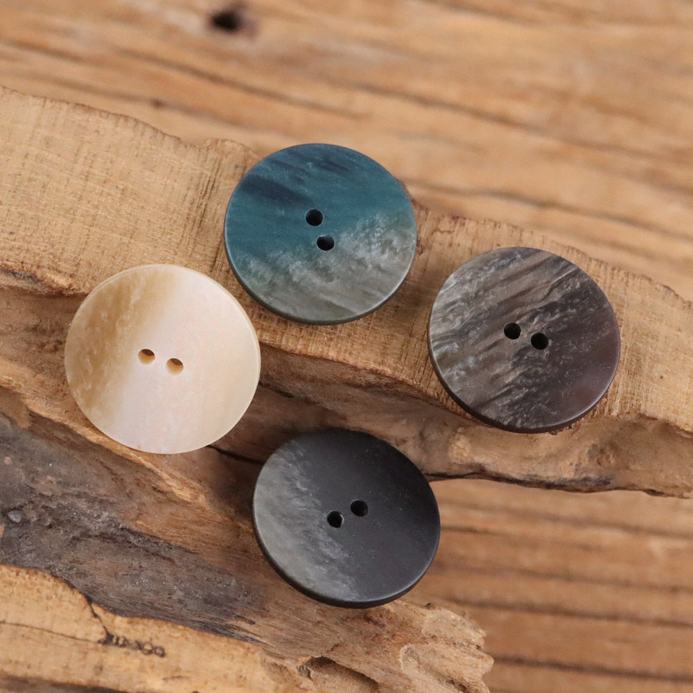 Bunli - DIY 10 Pack Variegated Round Button