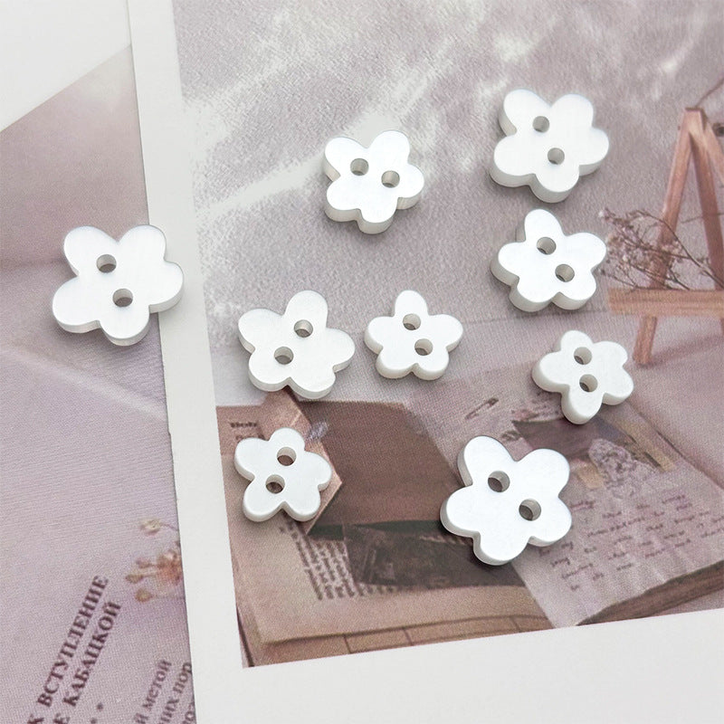 11mm13mm15mm两眼珠光色异形星星纽扣童装开衫连衣裙树脂海星扣子