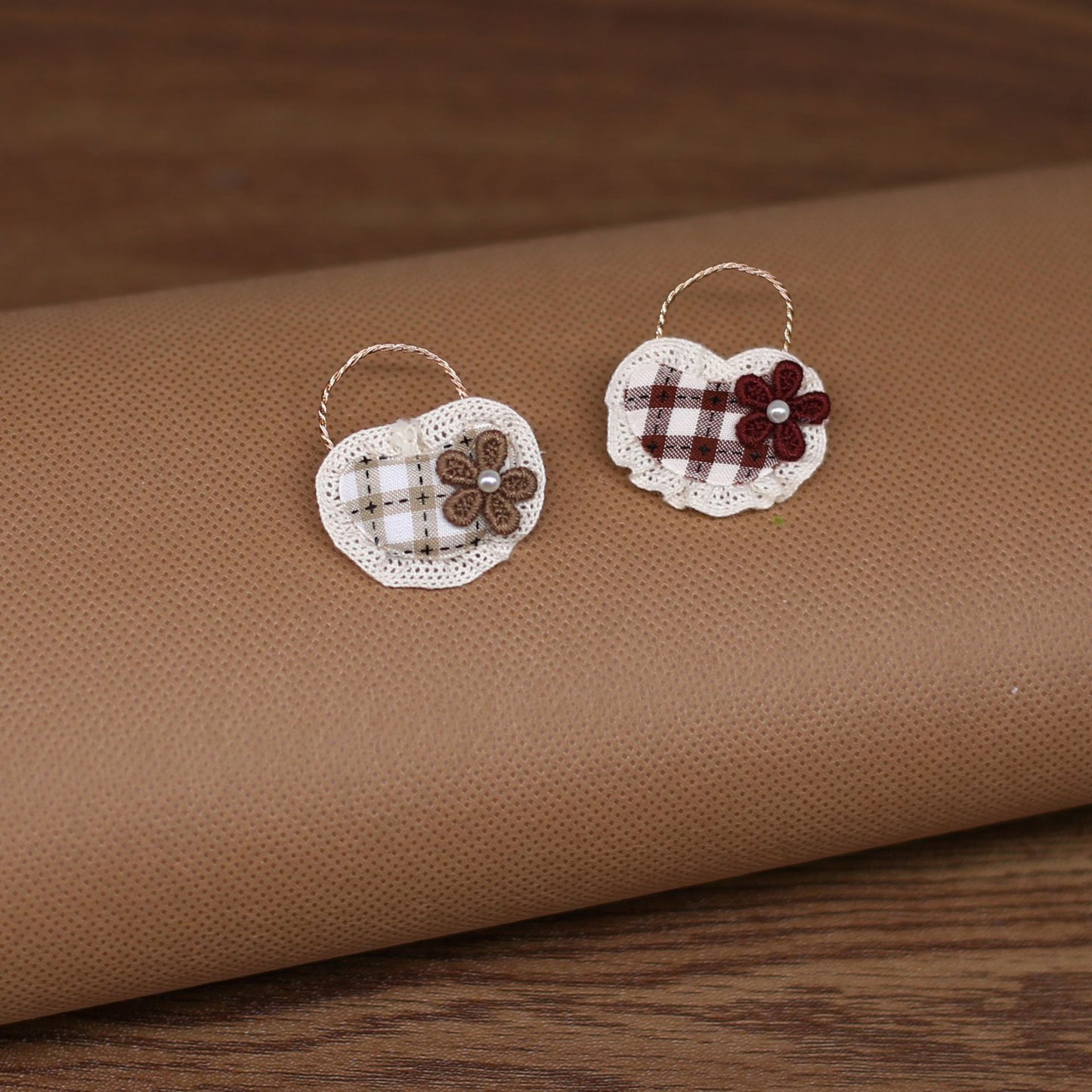 格子蘑菇花篮DIY饰品配件配饰头饰鞋花帽袜子打底裤潮玩服饰辅料