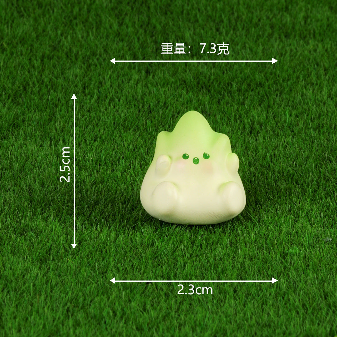 树脂工艺品 可爱竹笋宝宝 微景观小摆件多肉盆栽造景配饰家居饰品