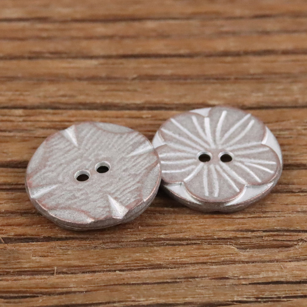 Bunli - DIY 10 Pack Floral Round Button