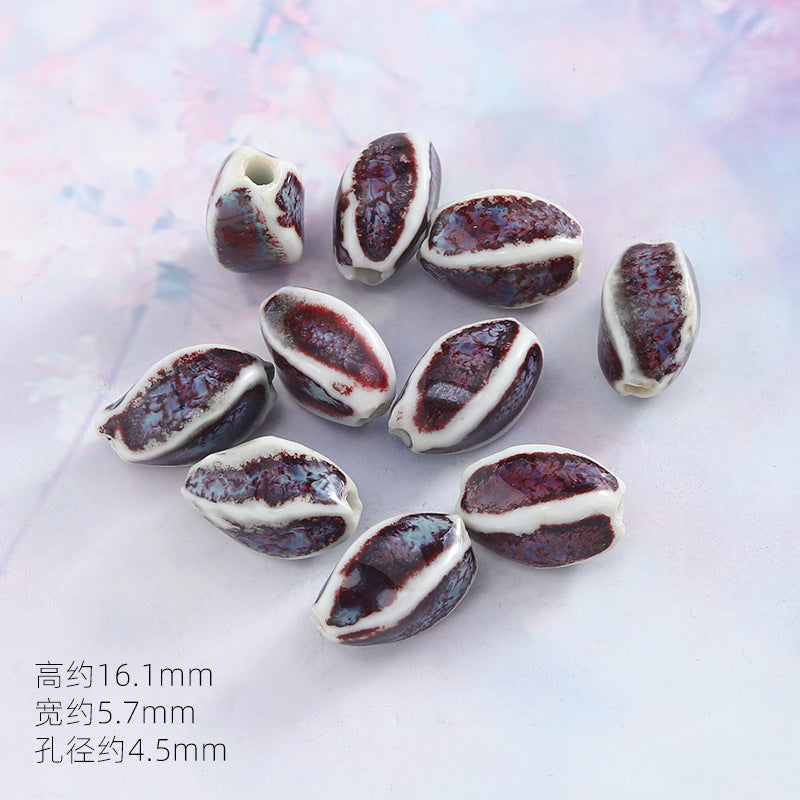 景德镇窑变陶瓷珠diy饰品配件贵妃醉瓷珠手串配件陶瓷珠子散批