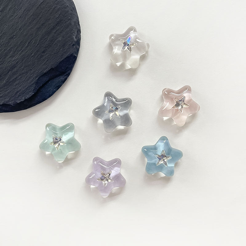 Chivy - Translucent Faceted Star Cabochon Accessory