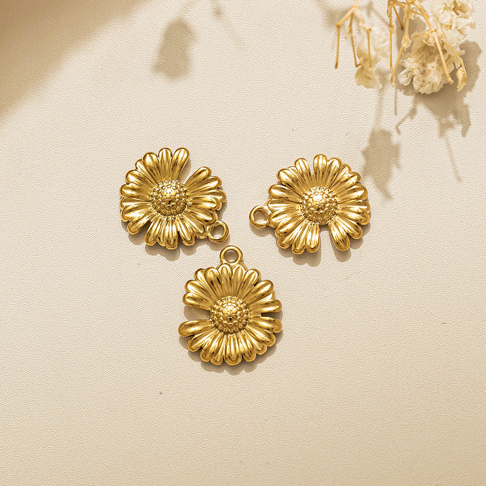 Elvane - Daisy Head and Stemmed Flower Pendant Only