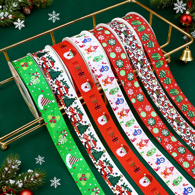 Rivora - Christmas Character Print Ribbon