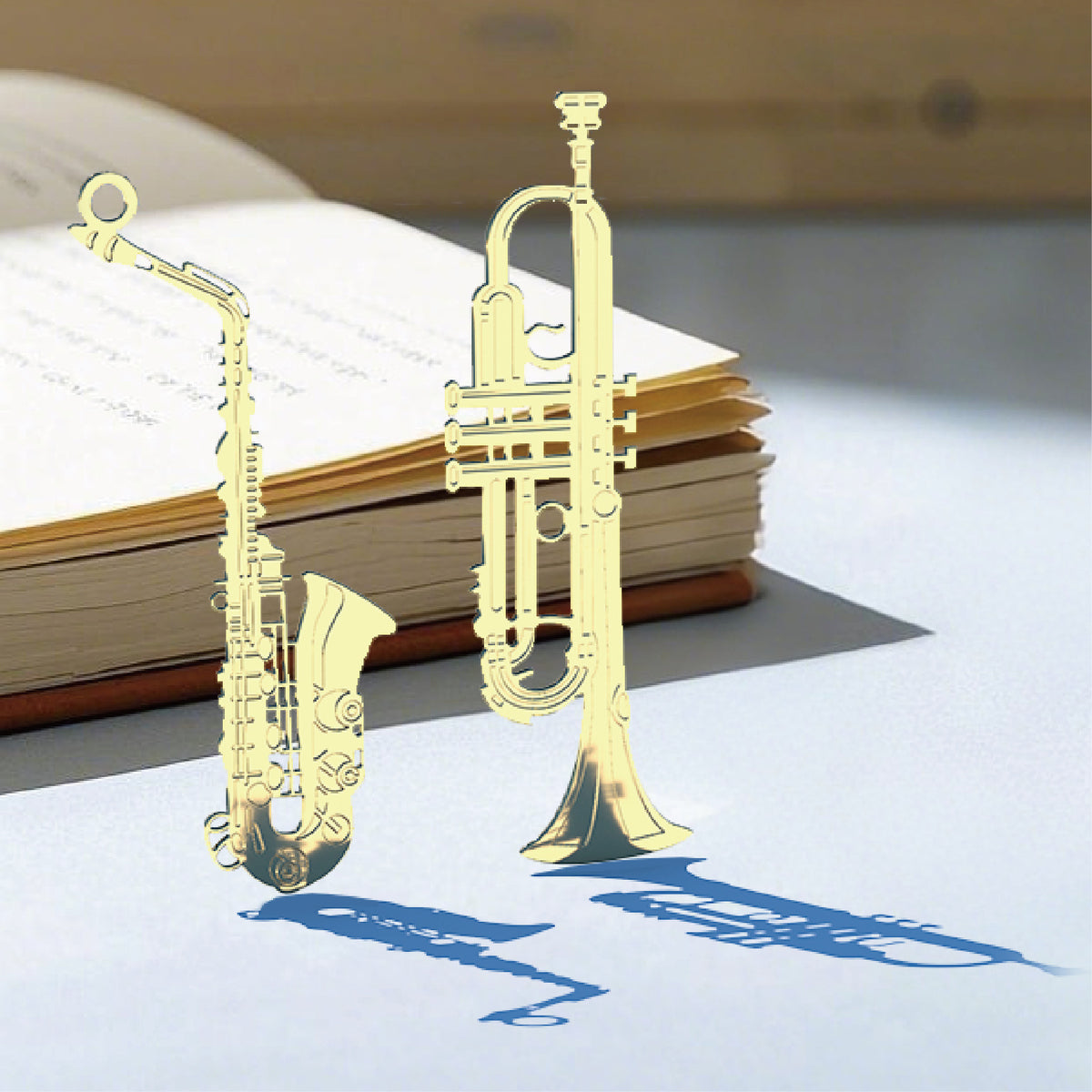 Novellea - Instrument-Silhouette Matching-Tassel Bookmark