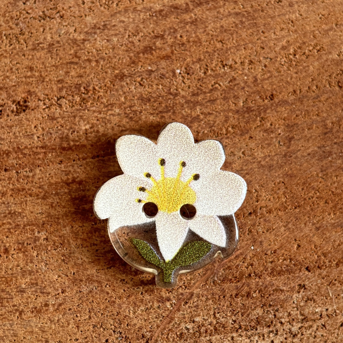 Bunli - DIY 10 Pack Transparent Flower-Shaped Button