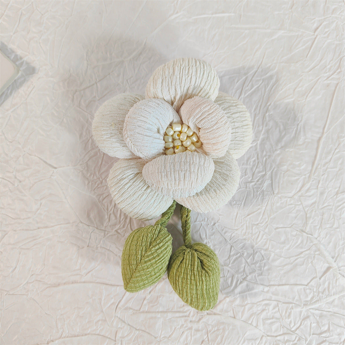 春夏布艺多层花朵山茶花玫瑰花充棉配件 diy胸针服饰包包挂件装饰