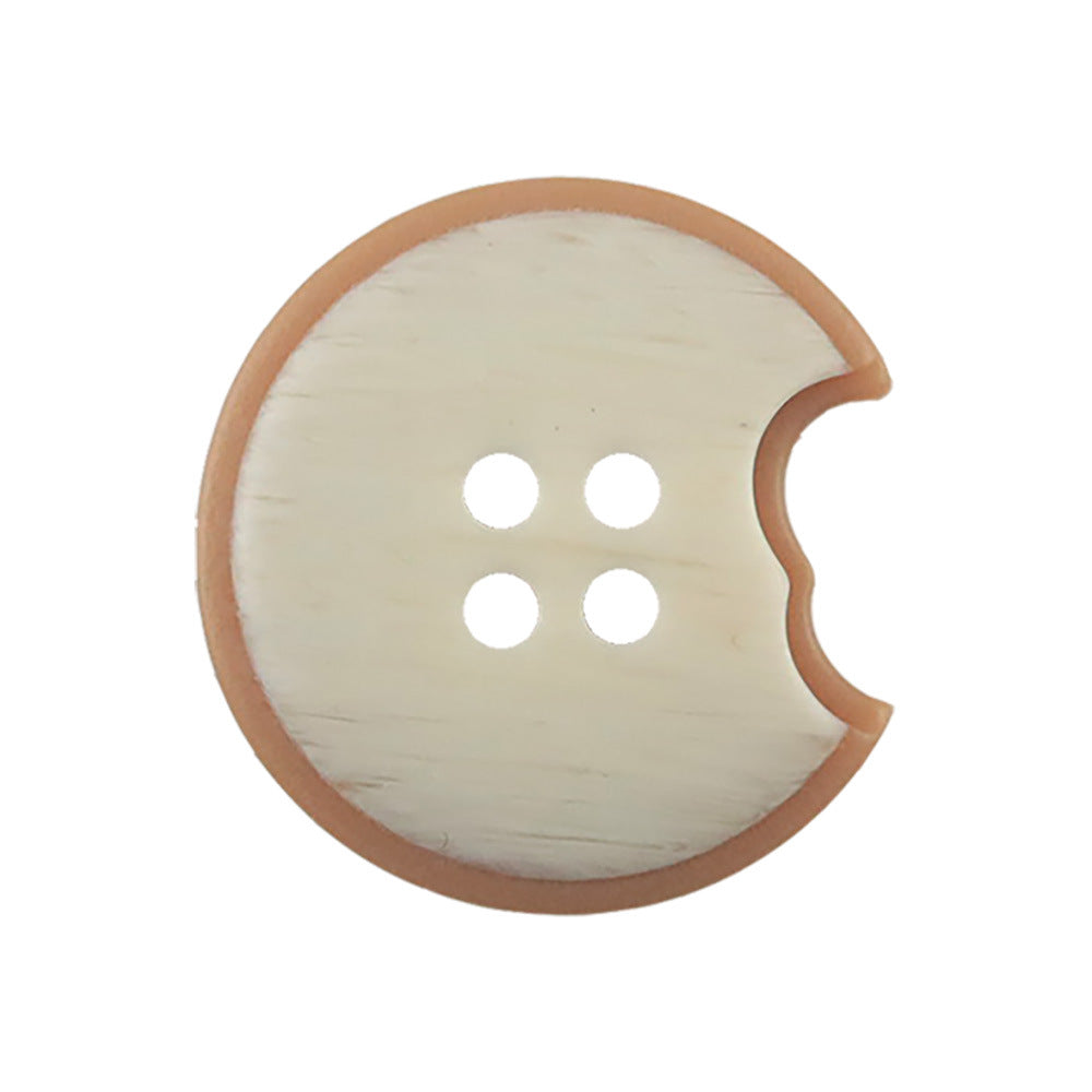 Bunli - DIY 10 Pack Notched Plain-Back Round Button