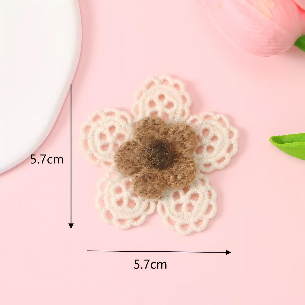 韩系手工蕾丝布艺饰品 花朵蝴蝶结造型DIY辅料 发饰鞋服装饰配件