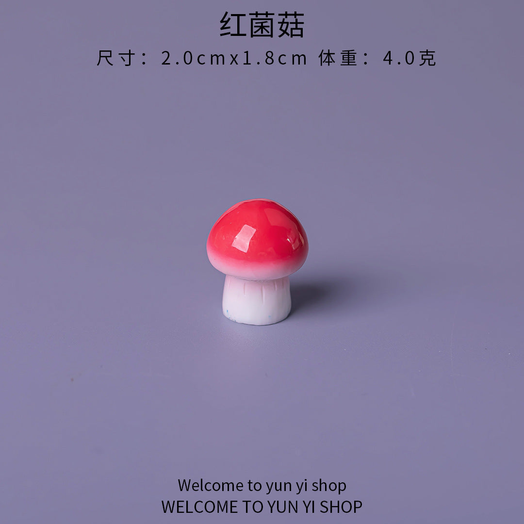 食玩小蘑菇菌香菇 微景观仿真diy装饰品盲袋配件迷你生态瓶小摆件