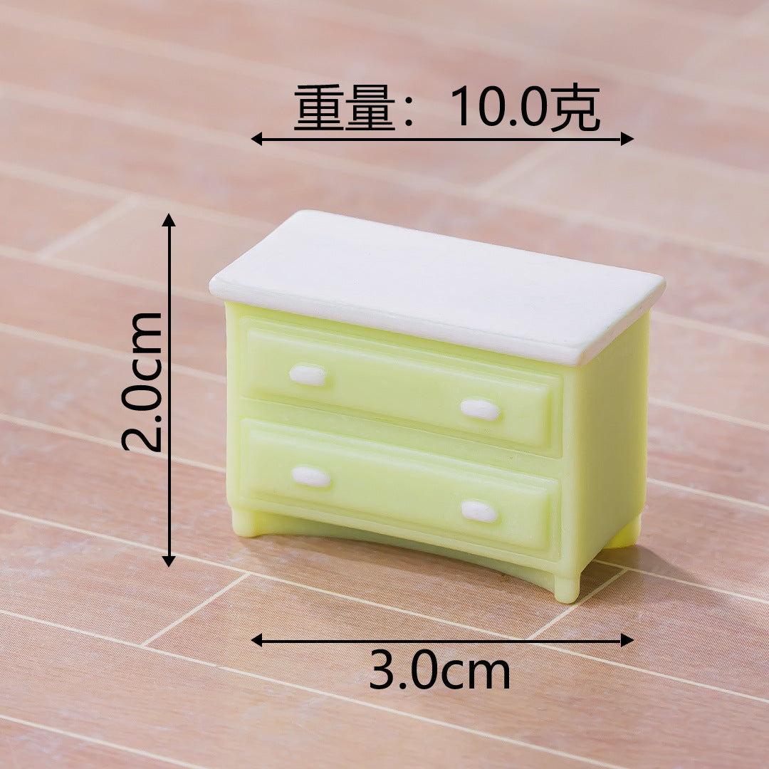微景观创意森系小屋家具 diy娃娃屋装饰品园艺造景摆件迷你桌面摆
