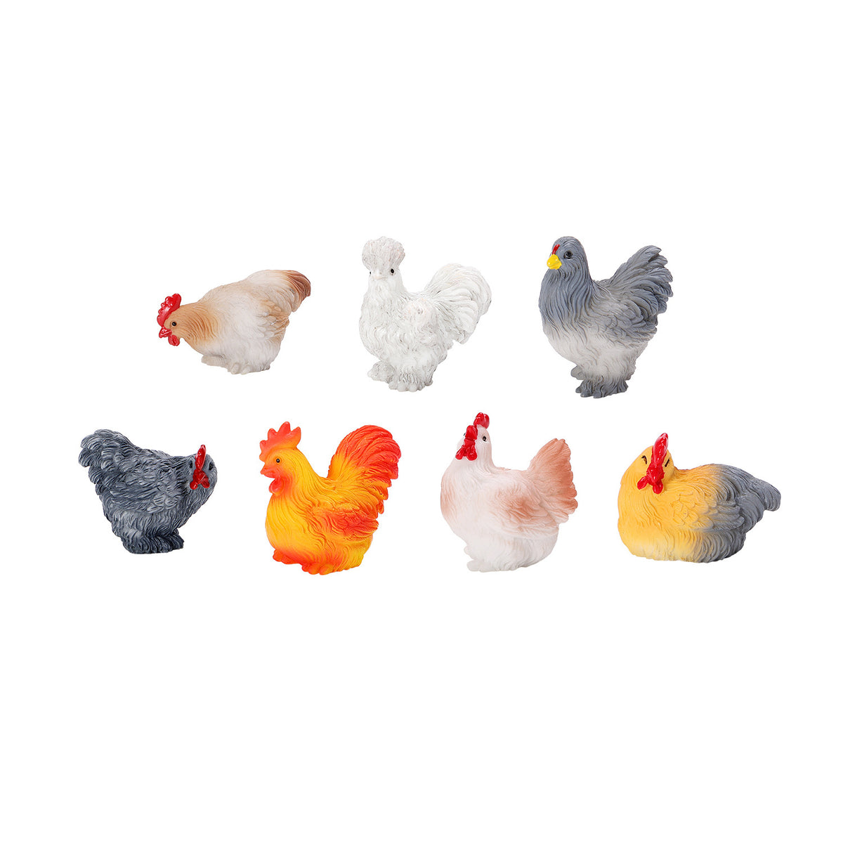 Objella - Textured Rooster Pose Miniature Ornament