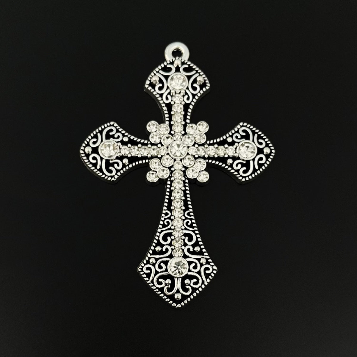 Elvane - Filigree Floral Cross Pendant Only