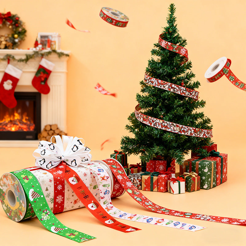 Rivora - Christmas Character Print Ribbon