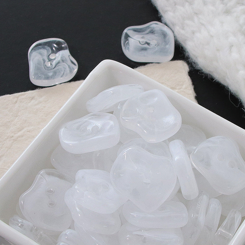 Bunli - DIY 10 Pack Marbled Two Hole Button