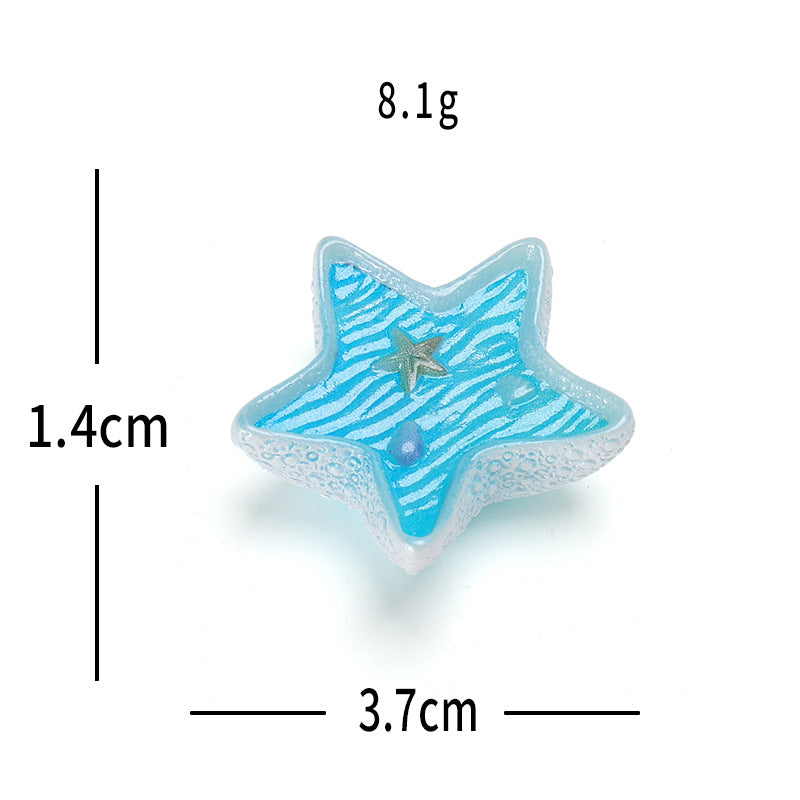 跨境新品创意海洋贝壳水族馆苔藓造景 diy装饰品微景观桌面小摆件