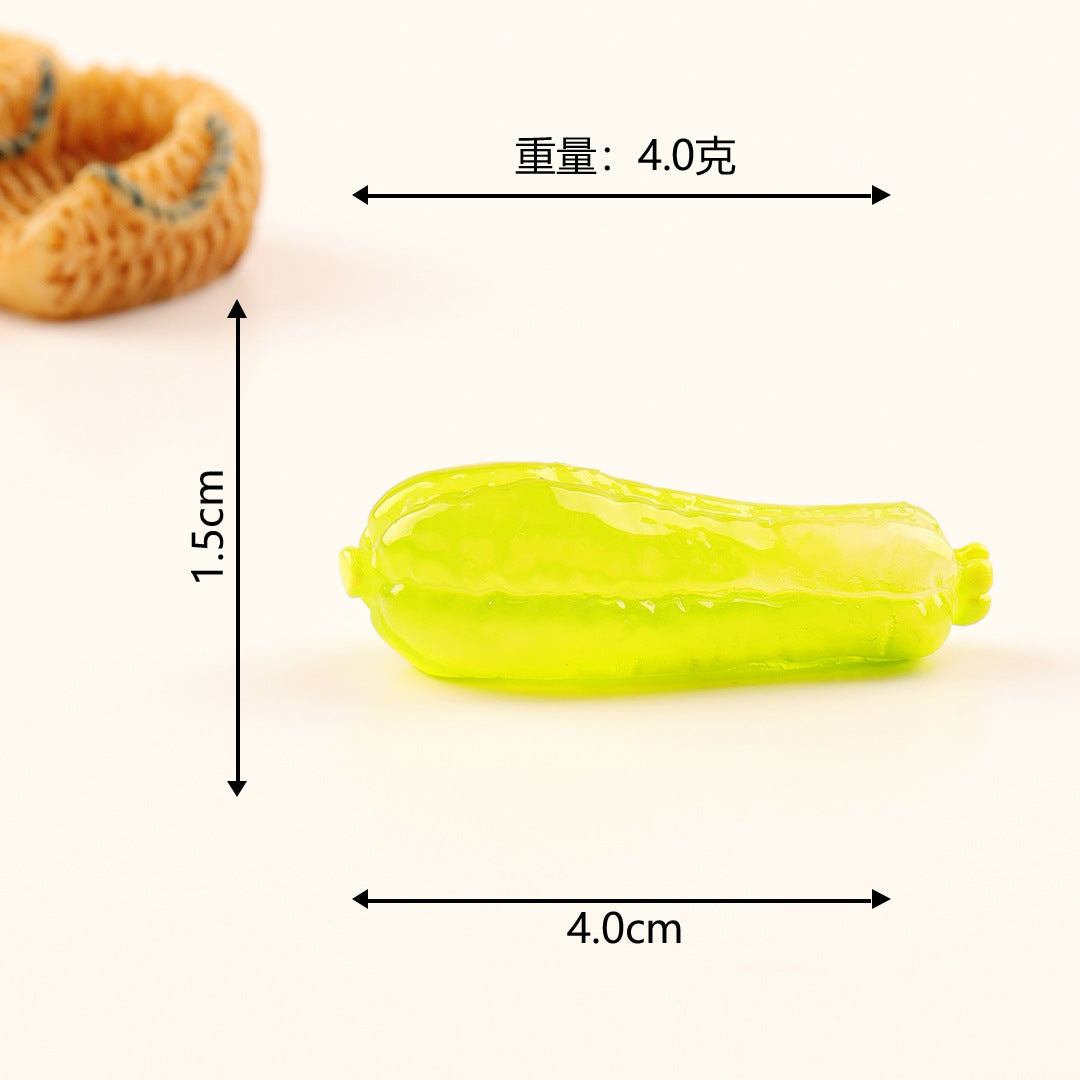 微景观小摆件夜光仿真蔬菜南瓜 创意diy装饰品微缩场景小摆件批发