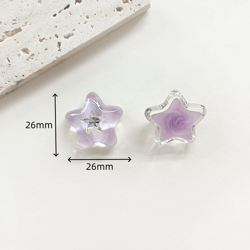 Chivy - Translucent Faceted Star Cabochon Accessory