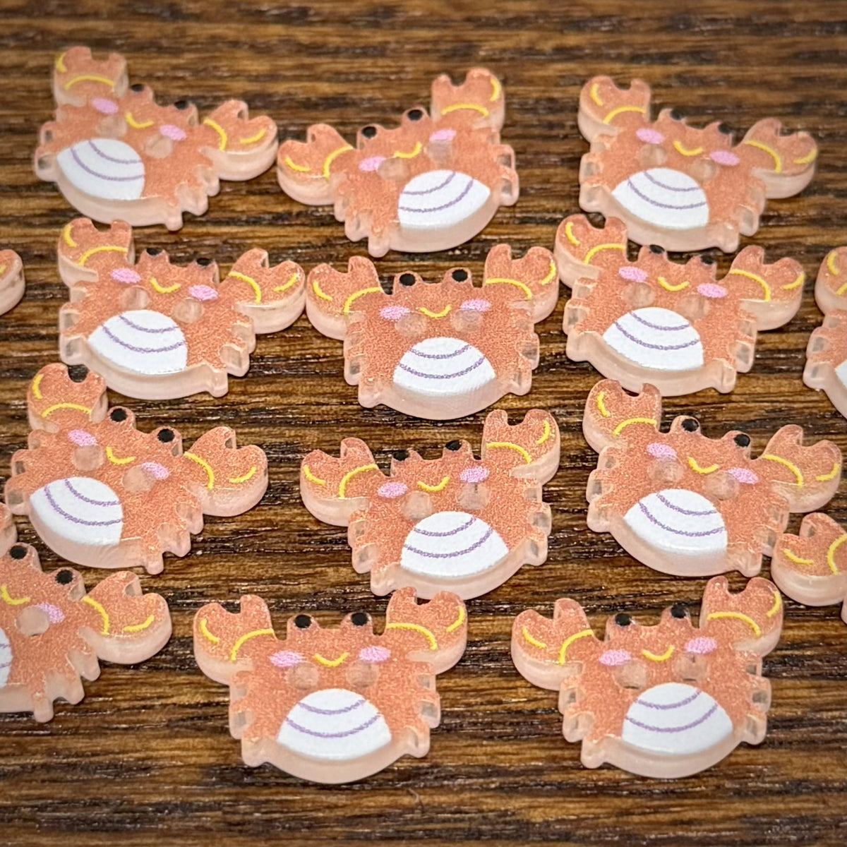 Bunli - DIY 10 Pack Crab Shape Two Hole Button