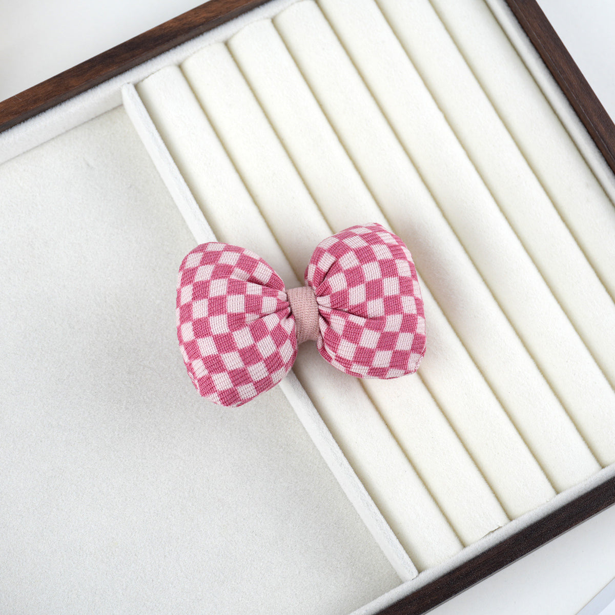 Chivy - Plaid Checker Bow Embellishment Accessory